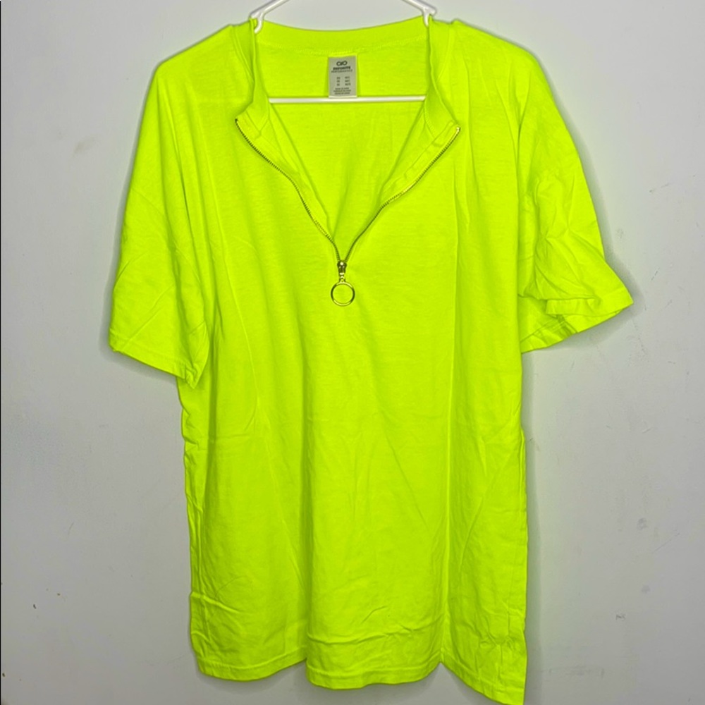 Neon green oversized tee